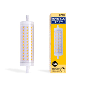 Bombilla LED R7S regulable 118mm - 1700lm - 230V - 15W - Barcelona Led-