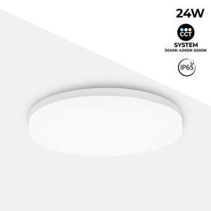 Plafón LED estanco circular blanco 24W CCT - 2400lm - IP65 (14)