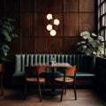 Acoustic vertical pendant lamp