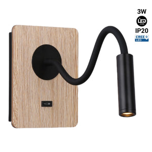 Aplique de pared flexible para lectura "LONDON" - Chip CREE - 3W