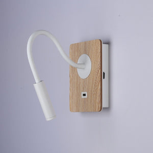 Pack x 2 - Aplique de pared flexible para lectura con puerto USB "LONDON USB" - Chip CREE - 3W - Barcelona Led-Decoración