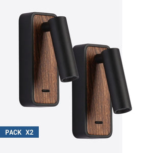Pack x 2 - Aplique de pared para lectura "Irene" - 3W - Chip CREE - Barcelona Led-Decoración