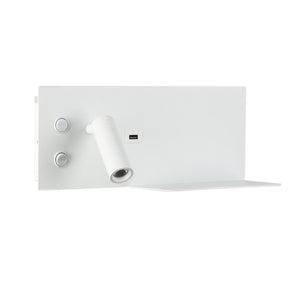 Pack x 2 - Aplique de pared para lectura con puerto USB "Kerta" - Iluminación doble - 3W+7W (4)