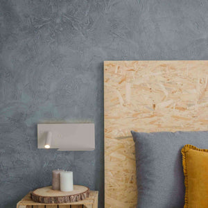 Aplique de pared para lectura con puerto USB "Kerta" - Iluminación doble - 3W+7W (66)