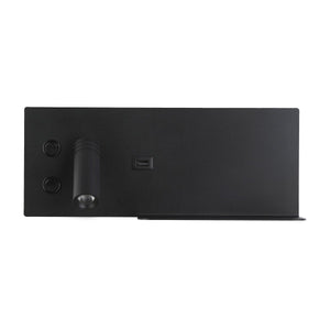 Pack x 2 - Aplique de pared para lectura con puerto USB "Kerta" - Iluminación doble - 3W+7W - Barcelona Led-Decoración