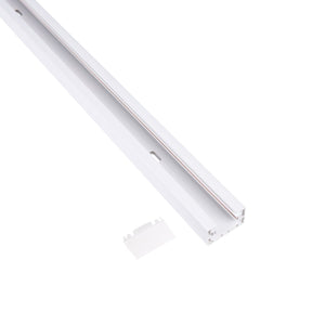 Carril monofásico de PVC para focos LED - Superficie - 2 metros - Barcelona Led-