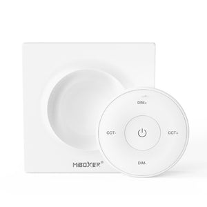 Panel controlador mini RF - Monocolor + CCT - Base magnética - Mi Light - Blanco