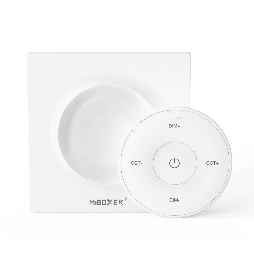 Panel controlador mini RF - Monocolor + CCT - Base magnética - Mi Light - Blanco