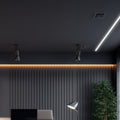 Profilo in alluminio da superficie per angoli - Con diffusore - Kit completo - 20x20mm - Striscia LED fino a 10mm - 2 metri 5