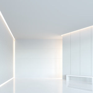 Perfil de aluminio de superficie para esquinas - Con difusor - Kit completo - 20x20mm - Tira LED hasta 10mm - 2 metros - Barcelona Led-