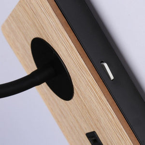 Pack x 2 - Aplique de pared flexible para lectura con puerto USB "LONDON USB" - Chip CREE - 3W - Barcelona Led-Decoración