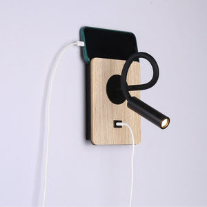 Pack x 2 - Aplique de pared flexible para lectura con puerto USB "LONDON USB" - Chip CREE - 3W - Barcelona Led-Decoración