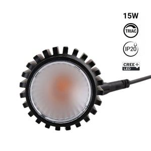 Módulo LED 15W para aro downlight MR16/GU10 - Regulable por TRIAC - 45º - CRI 90 - Barcelona Led-