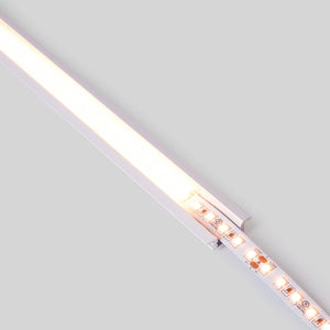 Perfil de aluminio de empotrar - Kit completo - 24,5 x 7mm - Tira LED hasta 12 mm - 2 metros - Barcelona Led-
