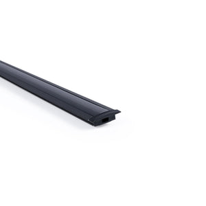 Perfil de aluminio de empotrar - Kit completo - 24,5 x 7mm - Tira LED hasta 12 mm - 2 metros - Barcelona Led-