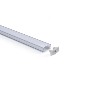 Perfil tira LED superficie - 17x8mm - Kit completo - 2 metros (2)