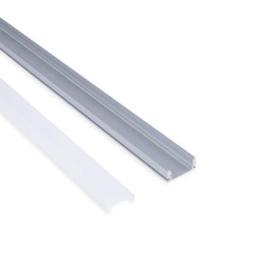 Perfil tira LED superficie - 17x8mm - Kit completo - 2 metros (7)