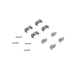 Perfil tira LED superficie - 17x8mm - Kit completo - 2 metros (37)