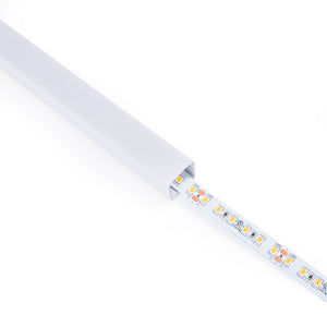 Perfil de aluminio para tira LED con difusor - Superficie - Kit completo - 18 x13mm - Tira LED ≤ 15 mm - 2 metros - Barcelona Led-