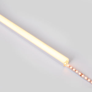 Perfil de aluminio para tira LED con difusor - Superficie - Kit completo - 18 x13mm - Tira LED ≤ 15 mm - 2 metros - Barcelona Led-