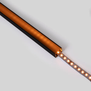 Perfil de aluminio para tira LED con difusor - Superficie - Kit completo - 18 x13mm - Tira LED ≤ 15 mm - 2 metros - Barcelona Led-