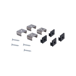 Perfil de aluminio para tira LED con difusor - Superficie - Kit completo - 18 x13mm - Tira LED ≤ 15 mm - 2 metros - Barcelona Led-