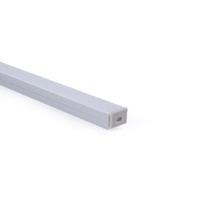 Perfil de aluminio para tira LED con difusor - Superficie - Kit completo - 18 x13mm - Tira LED ≤ 15 mm - 2 metros - Barcelona Led-