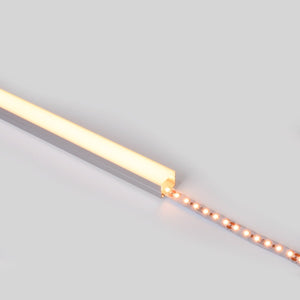 Perfil de aluminio para tira LED con difusor - Superficie - Kit completo - 18 x13mm - Tira LED ≤ 15 mm - 2 metros - Barcelona Led-