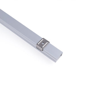 Perfil de aluminio para tira LED con difusor - Superficie - Kit completo - 18 x13mm - Tira LED ≤ 15 mm - 2 metros - Barcelona Led-