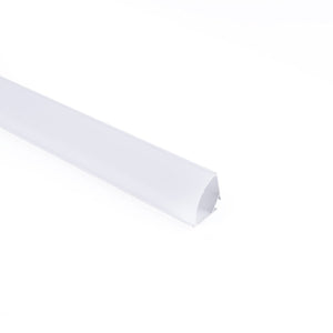 Perfil de aluminio de superficie para esquinas - Con difusor - Kit completo - 20x20mm - Tira LED hasta 10mm - 2 metros - Barcelona Led-