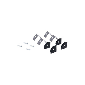 Perfil de aluminio de superficie para esquinas - Con difusor - Kit completo - 20x20mm - Tira LED hasta 10mm - 2 metros - Barcelona Led-