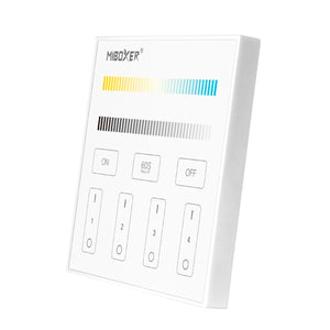Panel de control táctil RF CCT - 4 zonas - Blanco - Mi-Light