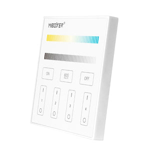 Panel de control táctil RF CCT - 4 zonas - Blanco - Mi-Light
