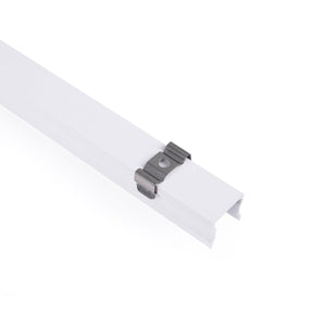 Perfil tira LED de superficie con difusor - Kit completo - 17,6x14,5mm - Tira LED ≤ 12 mm - 2 metros - Barcelona Led-
