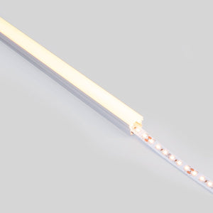 Perfil tira LED de superficie con difusor - Kit completo - 17,6x14,5mm - Tira LED ≤ 12 mm - 2 metros - Barcelona Led-