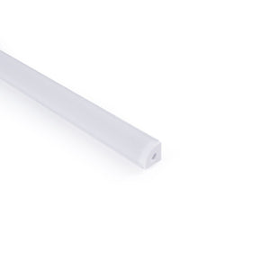 Perfil tira LED de superficie para esquinas - Con difusor - Kit completo - 15,8x15,8mm - Tira LED ≤10 mm - 1 metro (10)