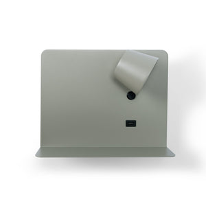 Aplique de pared para lectura con puerto USB "BASKOP" - 6W - Luz derecha (24)