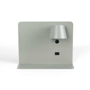 Aplique de pared para lectura con puerto USB "BASKOP" - 6W - Luz derecha (27)