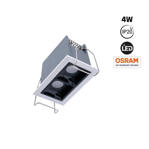 Foco lineal LED empotrable 4W - UGR18 - CRI90 - Chip OSRAM - Barcelona Led-