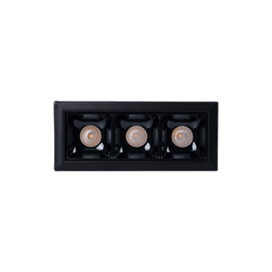Foco lineal LED empotrable triple 6W - UGR18 - CRI90 - Chip OSRAM - Barcelona Led-