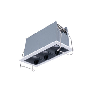 Foco lineal LED empotrable triple 6W - UGR18 - CRI90 - Chip OSRAM - Barcelona Led-