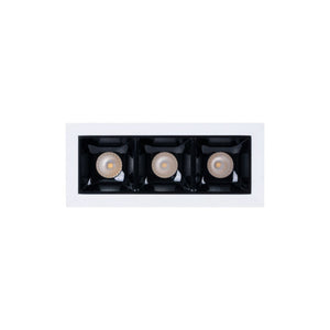 Foco lineal LED empotrable triple 6W - UGR18 - CRI90 - Chip OSRAM - Barcelona Led-