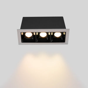 Foco lineal LED empotrable triple 6W - UGR18 - CRI90 - Chip OSRAM - Barcelona Led-