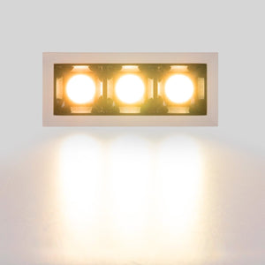 Foco lineal LED empotrable triple 6W - UGR18 - CRI90 - Chip OSRAM - Barcelona Led-