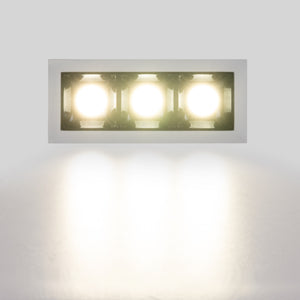 Foco lineal LED empotrable triple 6W - UGR18 - CRI90 - Chip OSRAM - Barcelona Led-