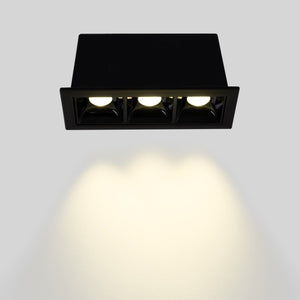 Foco lineal LED empotrable triple 6W - UGR18 - CRI90 - Chip OSRAM - Barcelona Led-
