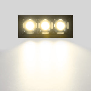 Foco lineal LED empotrable triple 6W - UGR18 - CRI90 - Chip OSRAM - Barcelona Led-