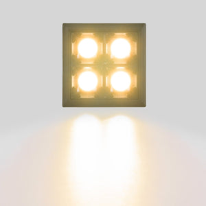 Downlight LED cuadrado empotrable 8W - 4 Focos - UGR18 - CRI90 - Chip OSRAM - Barcelona Led-