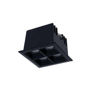 Downlight LED cuadrado empotrable 8W - Negro - 4 Focos - UGR18 - CRI90 - Chip OSRAM (19)