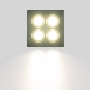 Downlight LED cuadrado empotrable 8W - Negro - 4 Focos - UGR18 - CRI90 - Chip OSRAM (15)